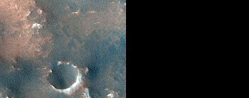 Olivine-Bearing Materials on Noachis Terra Crater Floor