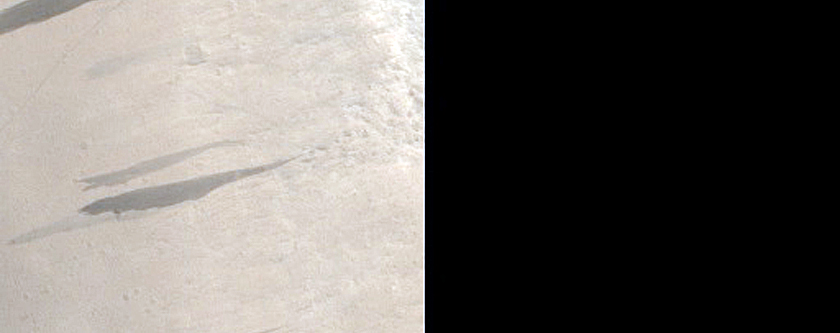 Small Crater in Tempe Terra with Clays