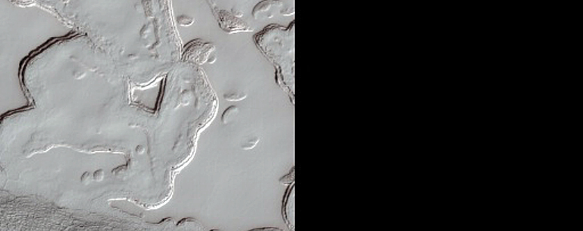 Troughs Overlying South Polar Layered Deposit