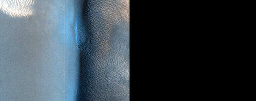 Dune with Seasonally-Persistent Light-Toned Features