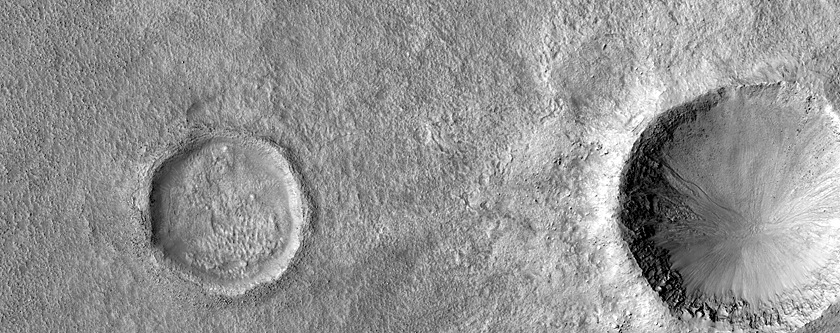 Crater with Steep Slopes