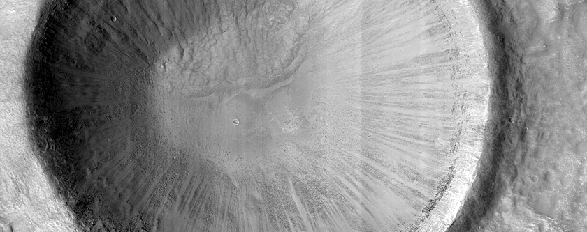 Crater with Steep Slopes