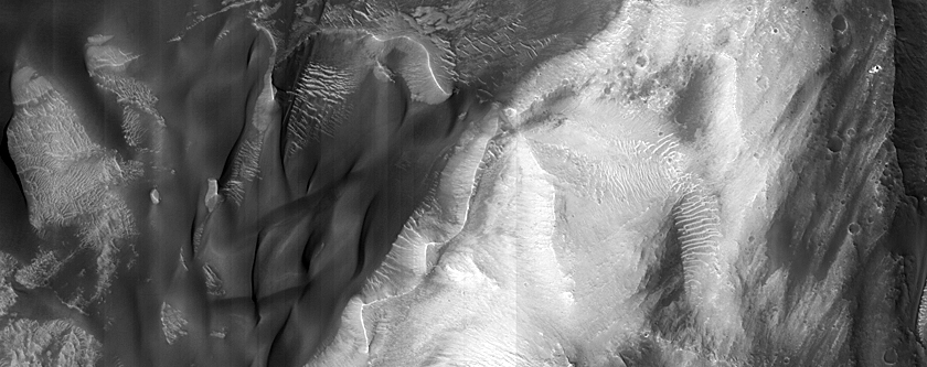 Monitor Slopes in Northeast Melas Chasma
