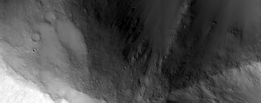 Fossa Intersecting Hill North of Elysium Planitia