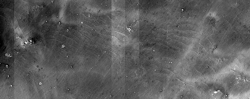 Crater Ejecta in Syria Planum