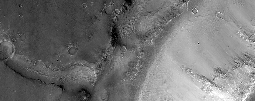 Ridges in Crater Floor