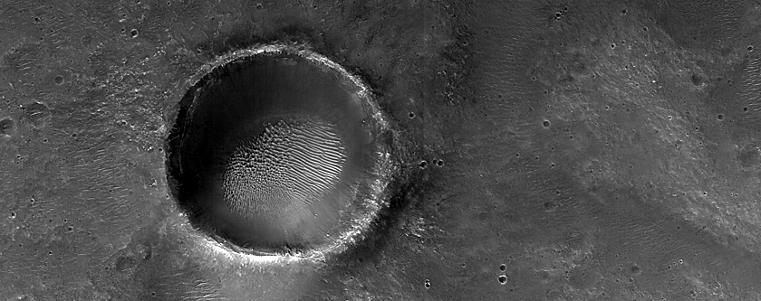 Exposed Crater Rim Deposits near Oxia Planum