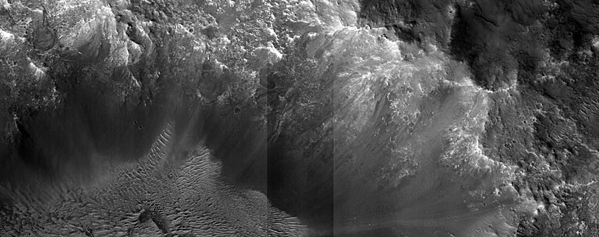 Central Pit of Large Impact Crater