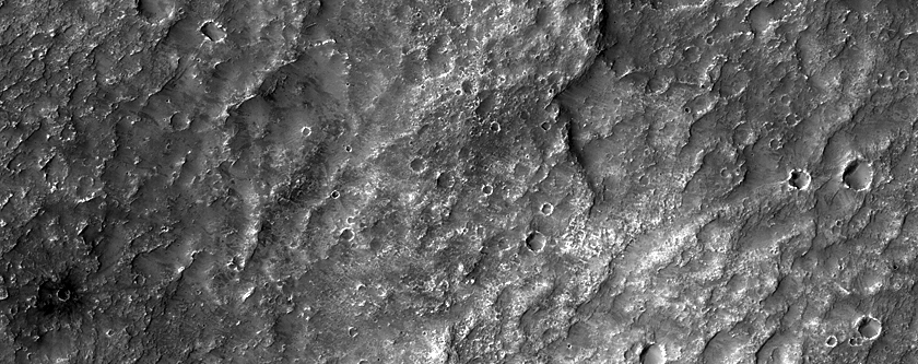 Terrain South of Dejnev Crater