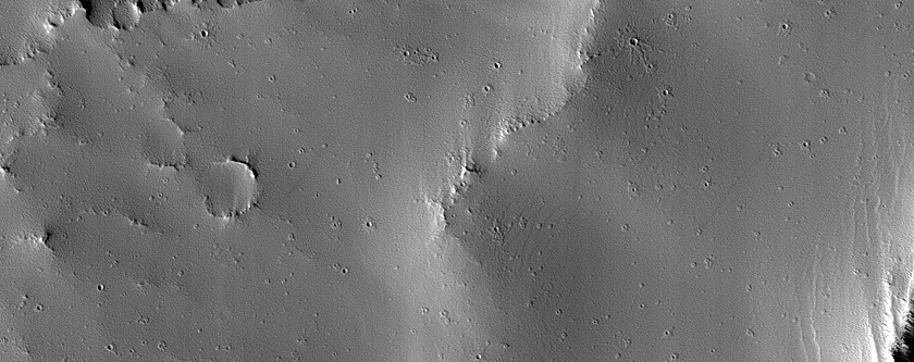 Craters in Noctis Labyrinthus