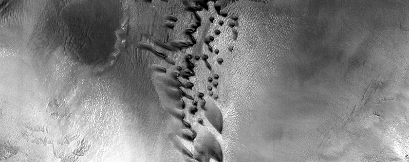 Dune Monitoring in Lyot Crater