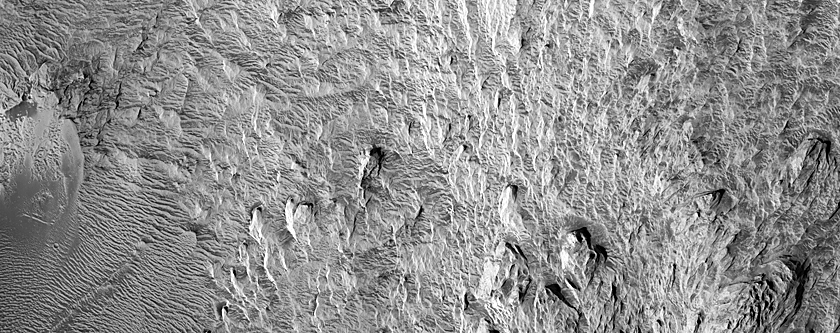 Landslide in Hebes Chasma