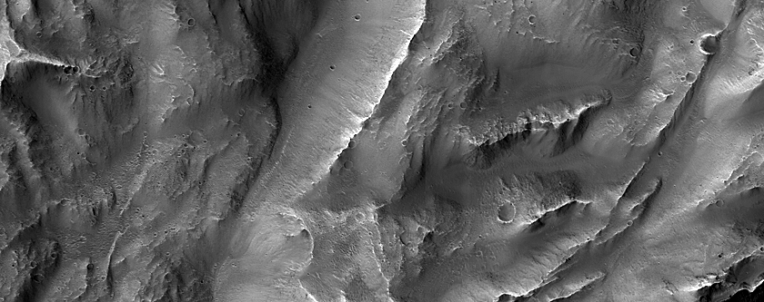 Landslide on Northern Wall of Coprates Chasma 