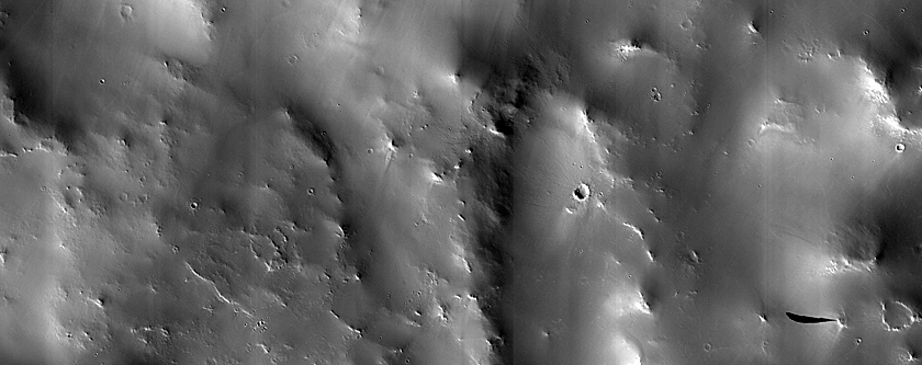 Ridges near Valley Network in Arabia Terra