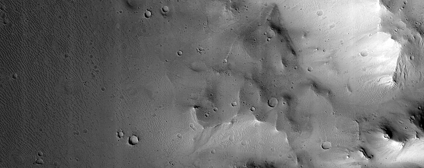 Northern Arabia Terra Crater Wall