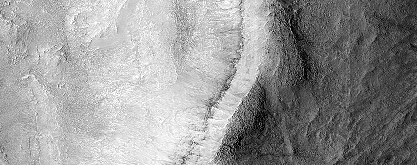 Gullied Crater Slope