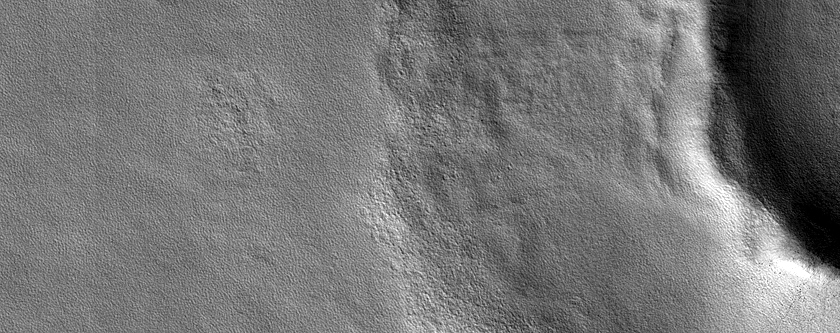 Crater in Polygonal Terrain