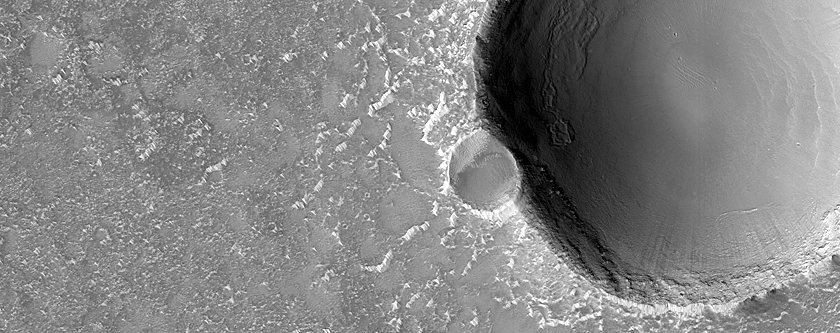 Crater in Volcanic Terrain