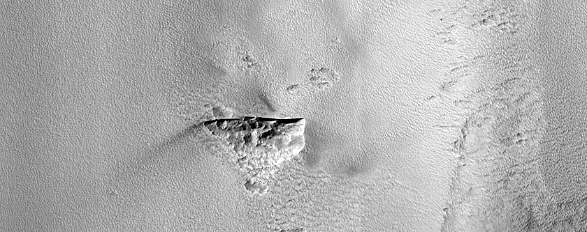 Possible New Icy Scarp in Southern Hemisphere