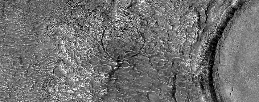 Crater Ejecta in Western Utopia Region