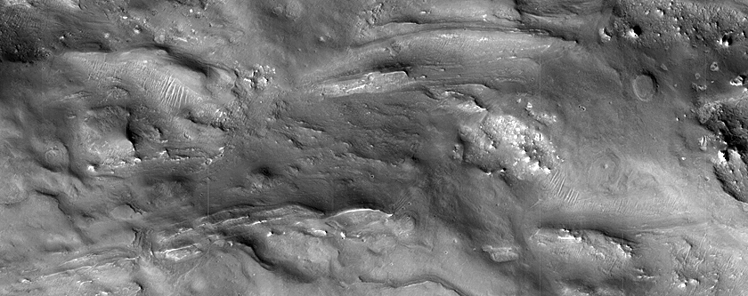 Bedrock in Northern Syrtis Major