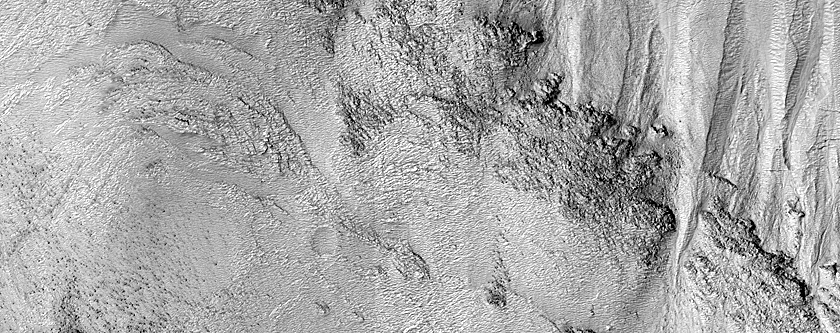 Gullies in Galle Crater