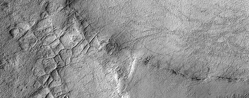 Ridges in Hellas Planitia