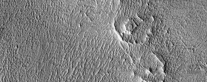 Rings around Mounds in Schiaparelli Crater