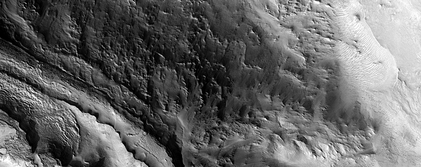 Layered Butte Northwest of Nili Fossae