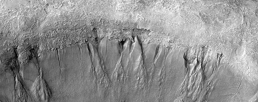 Gullied Crater