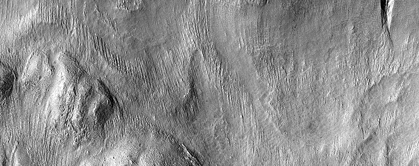 Gullied Crater Wall