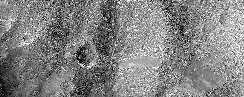 Crater Wall in Terra Serinum