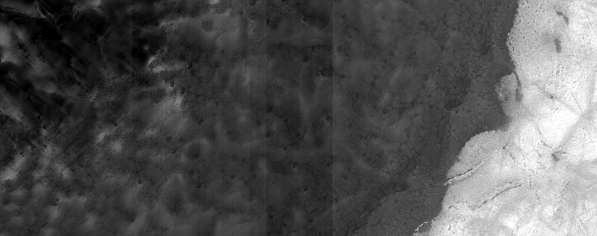 Dunefield near Jeans Crater