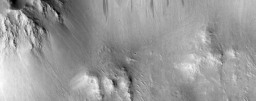 Steep Crater Walls Very near 36-meter Fresh Crater