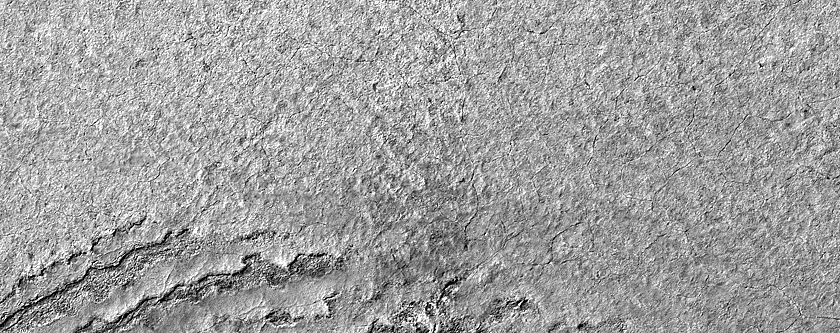 Landforms above Subsurface Radar Observations of South Polar Cap