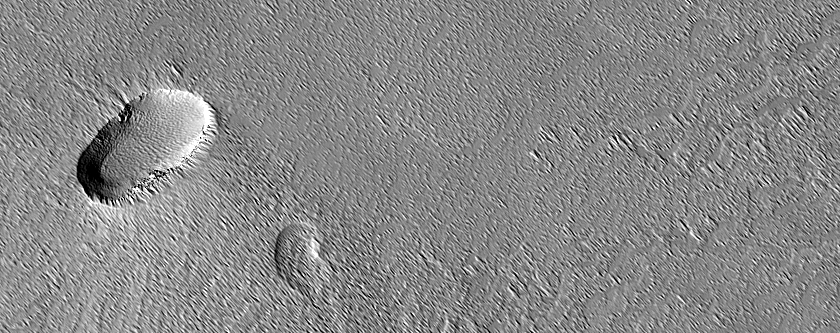 Small Volcano on West Flank of Pavonis Mons