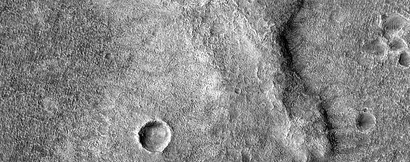 Wrinkle Ridge East of Hellas Planitia