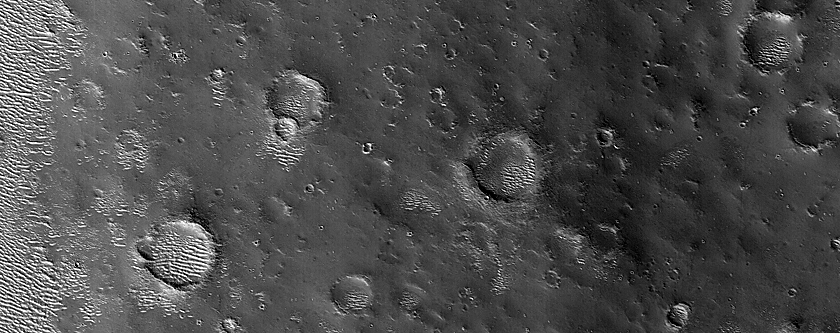 Flat-Floored Crater in Terra Cimmeria