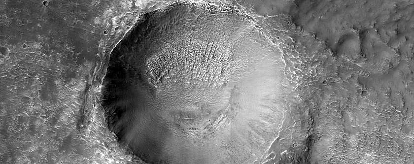 Small Impact Crater Candidate