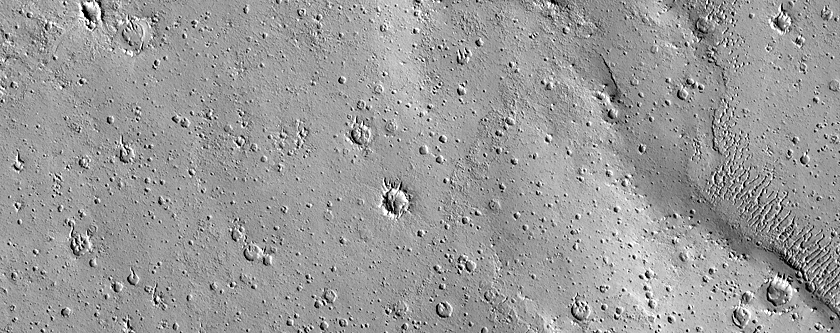 Janssen Crater and Terrain to North