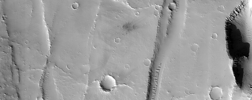 Candidate Recent Impact Site