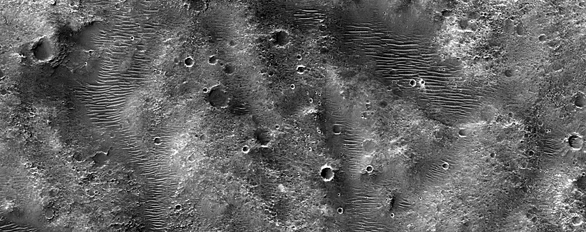 Group of Channels West of Kamativi Crater