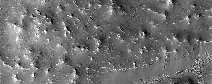 Blocky Terrain in Southeast Utopia Planitia