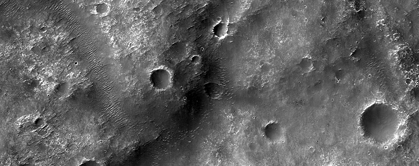 Channels South of Huygens Crater