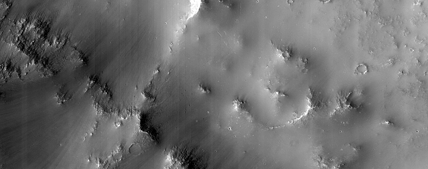 Ridge in Large Crater Wall