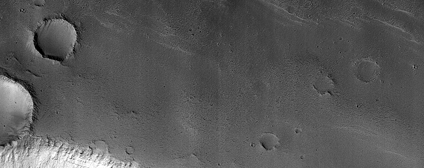 Trough in Granicus Valles