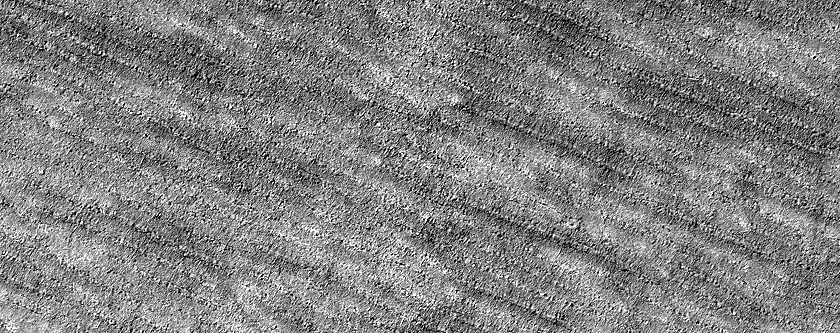 Landforms above Subsurface Radar Observations of South Polar Cap