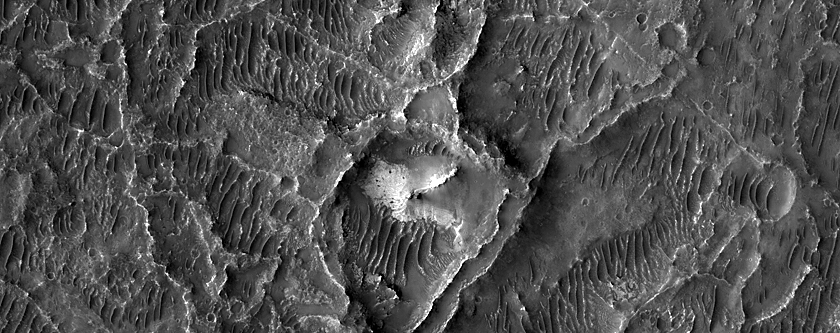 Ridges West of Flaugergues Crater