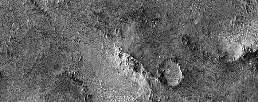 Terrain Sample near Holden Crater and Eberswalde Crater