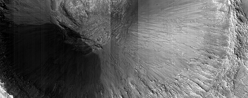 Crater with Steep Slopes